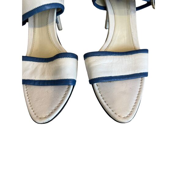 Versace Versus Heeled Sandals White Blue 39 - Picture 3 of 11